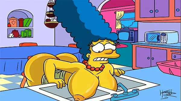 Vroči The Simpsons Hentai - Marge Sexy (GIF fini posnetki