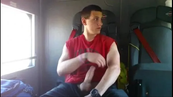 گرم Cumming inside a fire truck عمدہ کلپس