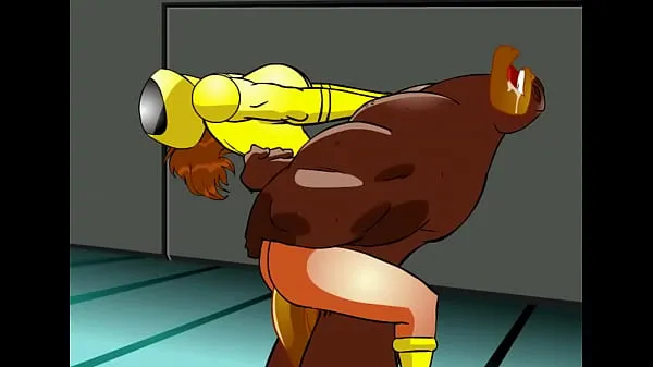 Hot Yellow Ranger Bearhug fine Clips