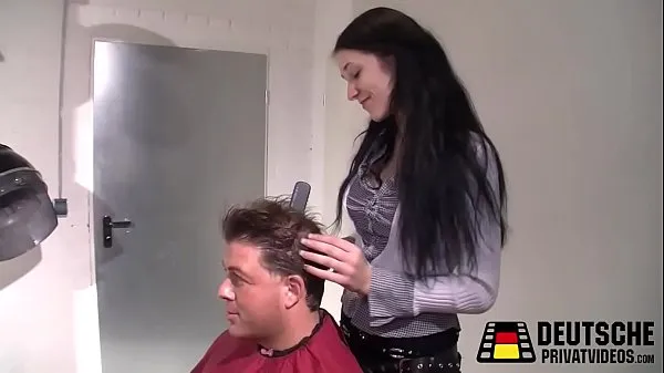 Hete Hairdresser Lena and Hans fijne clips