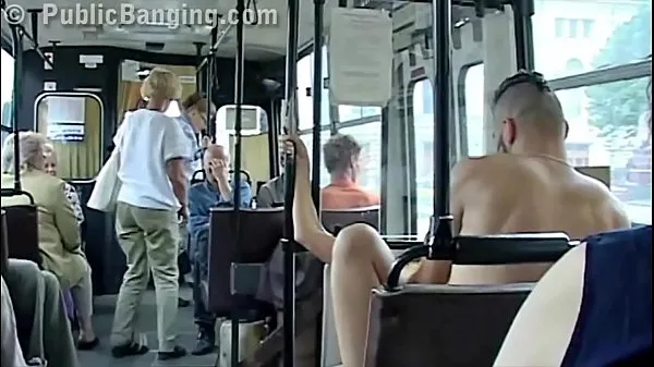 Gorące Extreme public sex in a city bus with all the passenger watching the couple fuck świetne klipy