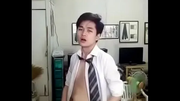 Cute Chinese Twink Strips Down and Cums Clip hay hấp dẫn