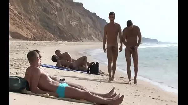 Hete Beach gay orgy fijne clips