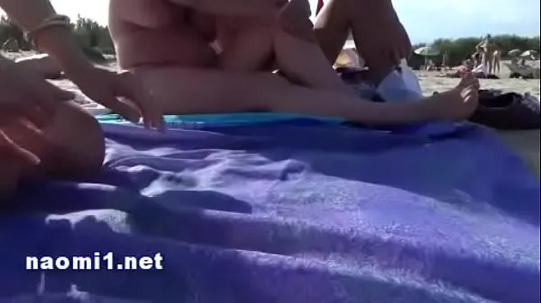 Hot public beach cap agde by naomi slut fine Clips