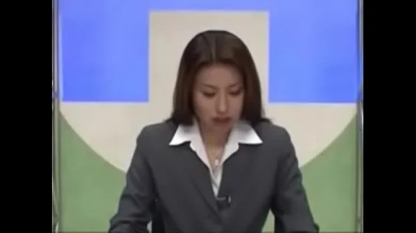 Japanese newsreader bukkake Klip halus panas