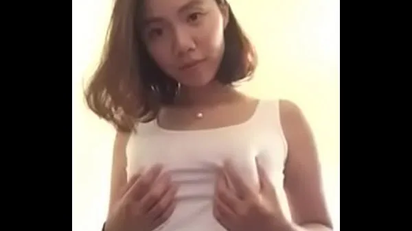Horúce Chinese Internet celebrities self-touch 34C beauty milk jemné klipy