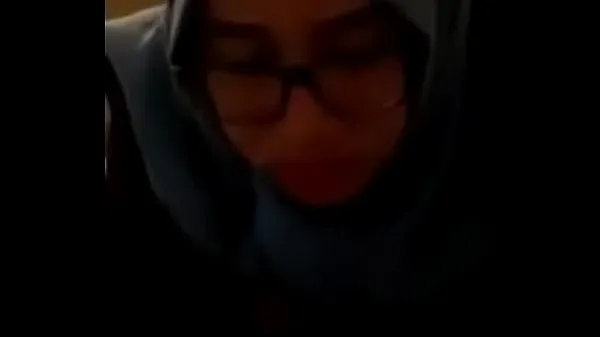 Hot The Scandal of the Beautiful Blue Hijab Girl with Gede Check In at the Latest Hotel 2019 fine Clips