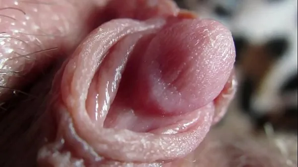 Hot Extreme close up on my huge clit head pulsating fine Clips