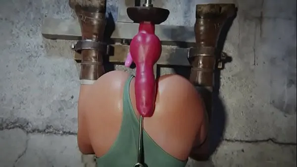 Gorące Lara Croft Fucked By Sex Machine [wildeerstudio świetne klipy