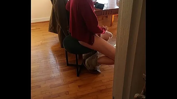 Hot caught him jerking off, I spied on him watching porn till he came fine Clips