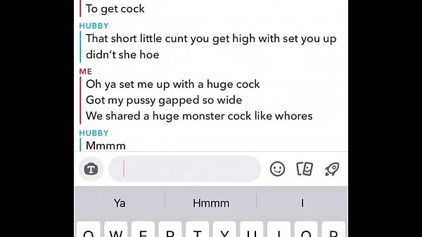 Sexting and Cuckolding Husband on Snap chat مقاطع رائعة