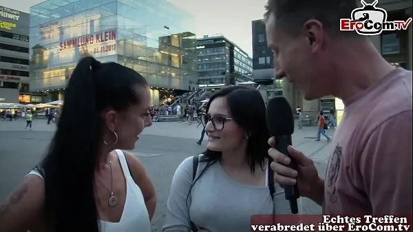 Hot one night stand at street casting in stuttgart and find fine Clips
