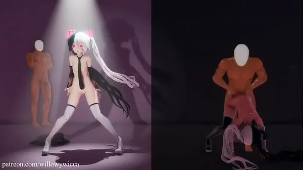 Hot Front and back lovers-Hatsune Miku fine Clips