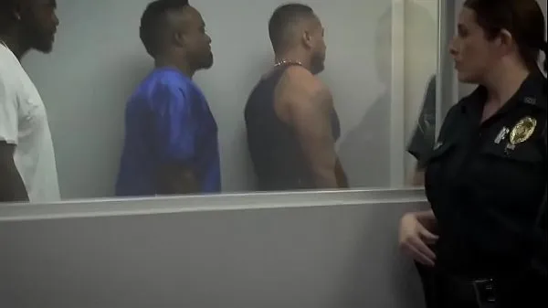 Hot threesome with two horny cops مقاطع رائعة