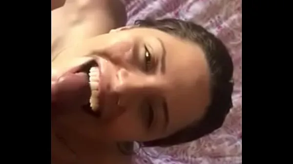 Hot oral sex with milk in the face fine Clips