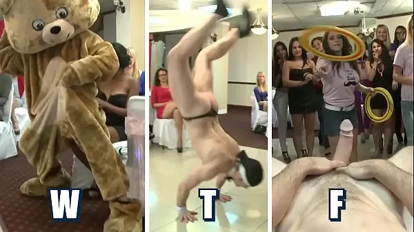 Gorące DANCING BEAR - The Bride To Be And Her Slutty Friends At CFNM Blowbang świetne klipy