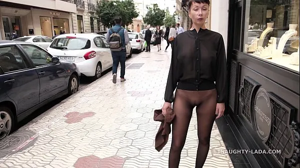Hot No skirt seamless pantyhose in public fine Clips