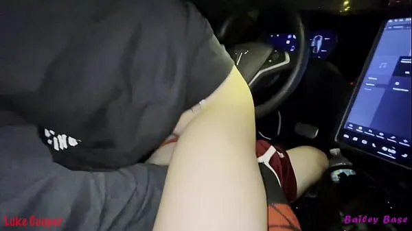 Hot Fucking Hot Teen Tinder Date In My Car Self Driving Tesla Autopilot fine klipp