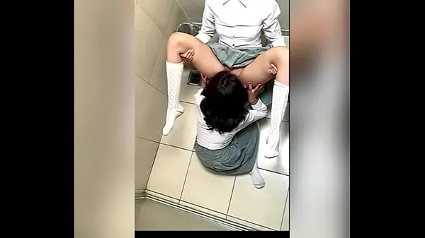 Hot Two Lesbian Students Fucking in the School Bathroom! Pussy Licking Between School Friends! Real Amateur Sex! Cute Hot Latinas fine Clips
