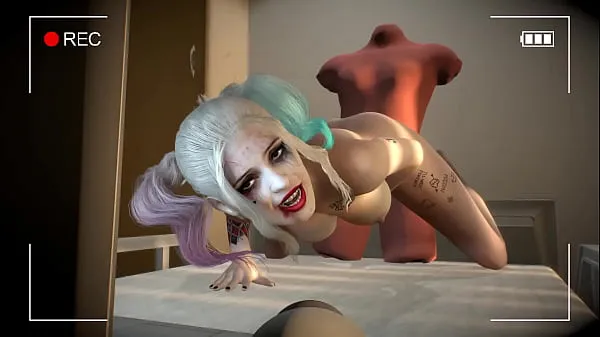 Gorące Harley Quinn sexy webcam Show - 3D Porn świetne klipy