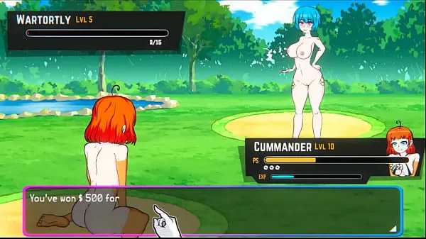 Hot Oppaimon [Pokemon parody game] Ep.5 small tits naked girl sex fight for training fine Clips