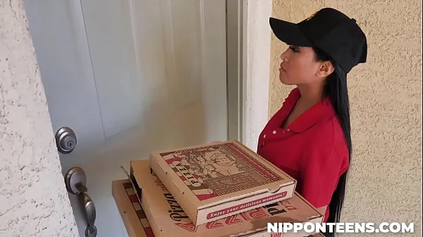 Hot Two Guys Playing with Delivery Girl - Ember Snow fine Clips