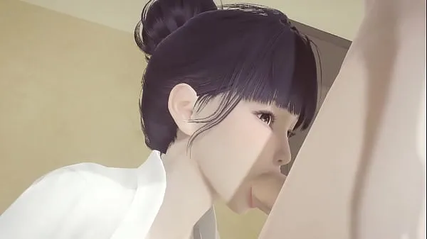 Heta Hentai Uncensored - Shoko sucks and gets fucked on her knees in the library - Japanese Asian Manga Anime Game Porn fina klipp