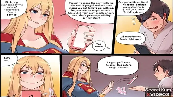 Supergirl - Marvel Super hero is a dirty prostitute at Night คลิปดีๆ ยอดนิยม