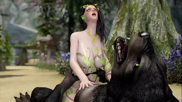 Elf Fucks Werewolf [UNCENSORED] 3D Monster Porn bons clips chauds