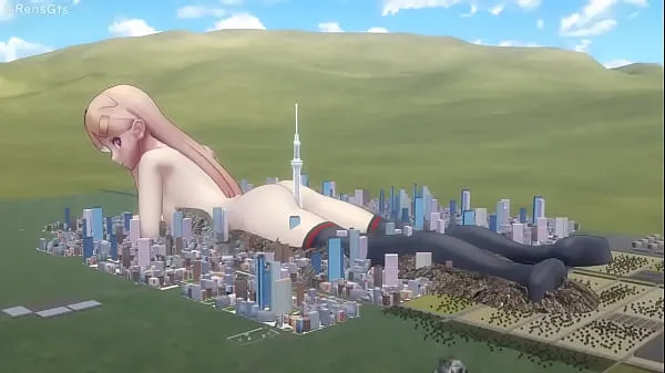 MMD] Playing With The City (Giantess, Sfx, Size fetish content Klip halus panas
