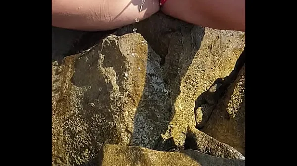 Hot Nina Black peeing by the sea fine Clips