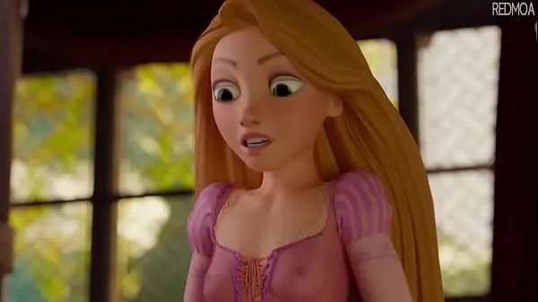 Hot Rapunzel Sucks Cock For First Time (Animation fine klipp