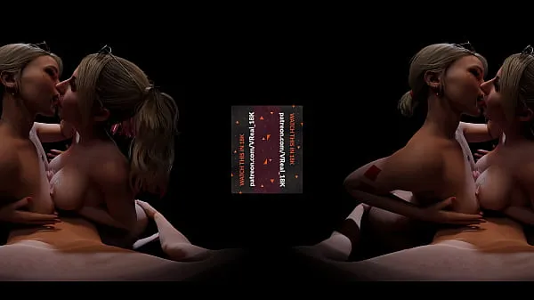 Καυτά VReal 18K Double Titfuck with Cum Dirty Tongue Kiss - CGI, 3D, threesome, FFM, Featuring Harley Quinn and Alexa ωραία κλιπ