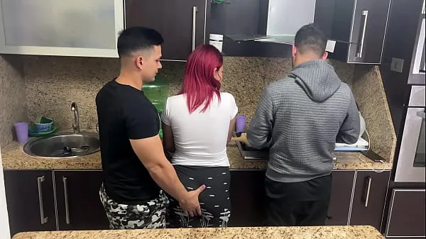Hot My Husband's Friend Grabs My Ass When I'm Cooking Next To My Husband Who Doesn't Know That His Friend Treats Me Like A Slut NTR fine Clips