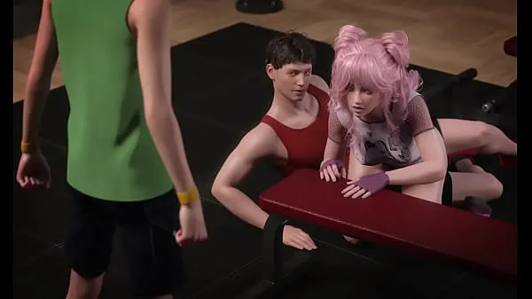 Vroči Pink Japanese gym fini posnetki