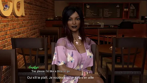Beautiful dark skinned bisexual MILF Kira fucks her girlfriend's boyfriend (English and French subtitles Klip bagus yang keren