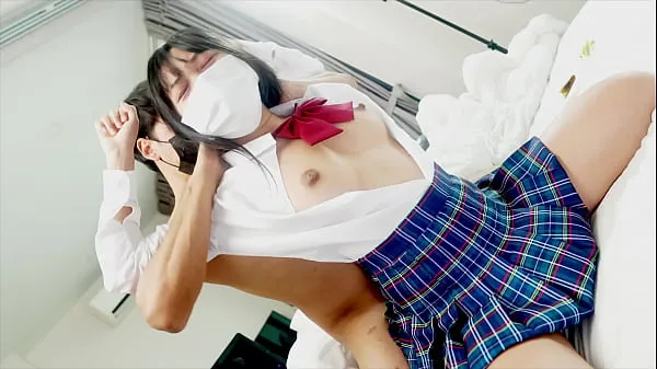 Heiße Japanisches Studentenmädchen unzensierter Hardcore-Fickfeine Clips