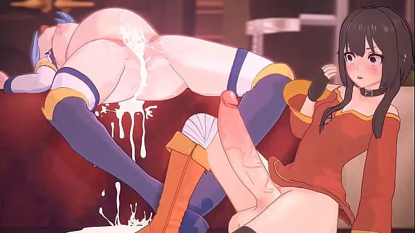 Hot Aqua Gets Pounded (KonoSuba Futa Animation fine Clips