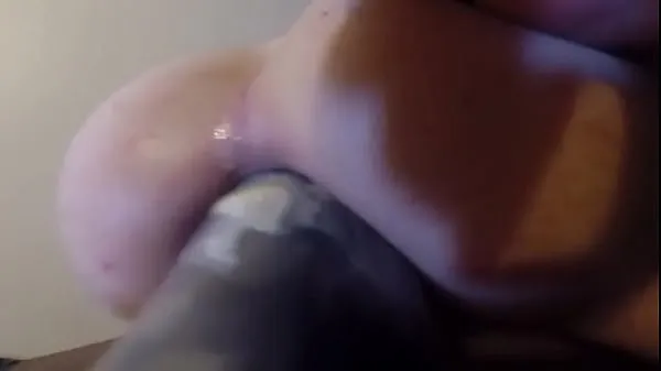 Hot girlfriend inserting huge anal dildo fine Clips
